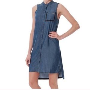 Sweaty Betty sleeveless chambray dress Small